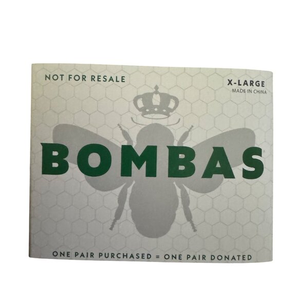 Bombas midCalf mens Socks size XL solid black Honeycomb cushion antimicrobial 5X - Picture 4 of 10